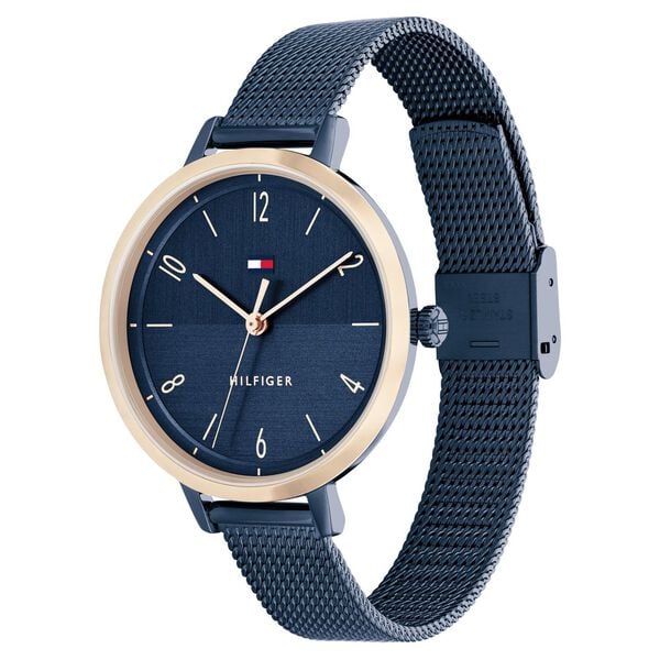 Tommy Hilfiger Quartz Analog Blue Dial Stainless Steel Strap Watch for Women ntth1782581
