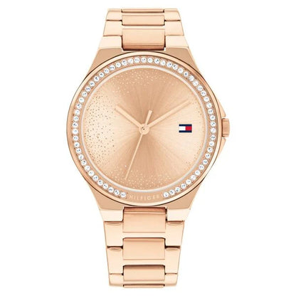 Tommy Hilfiger Quartz Analog Rose Gold Stainless Steel Strap for Women