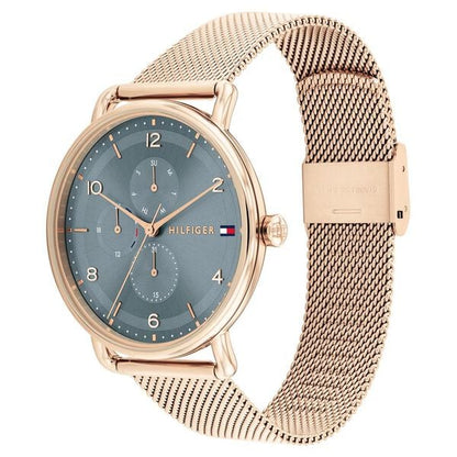 Tommy Hilfiger Quartz Multifunction Blue Stainless Steel Strap for Women ntth1782664