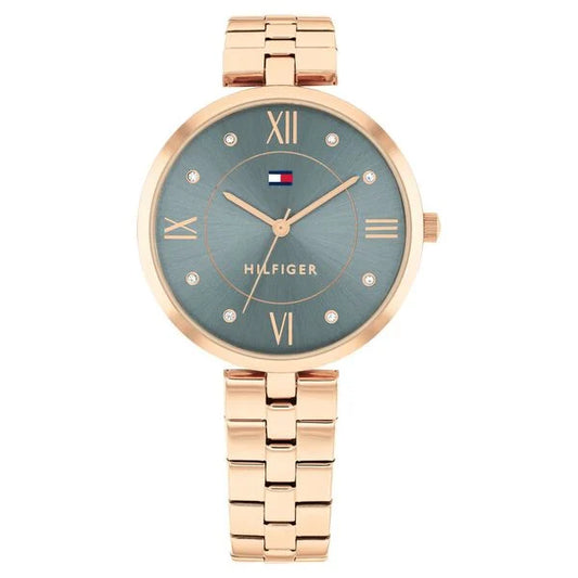 Tommy Hilfiger Quartz Analog Blue Stainless Steel Strap for Women ntth1782686