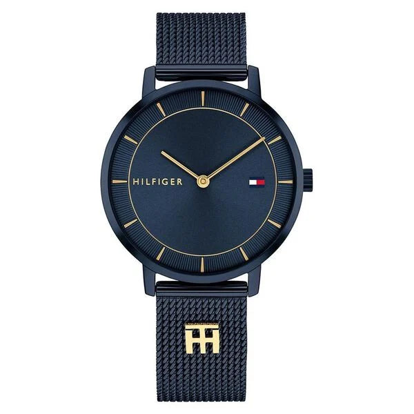 Tommy Hilfiger Quartz Analog Blue Dial Blue Stainless Steel Strap Watch For Women