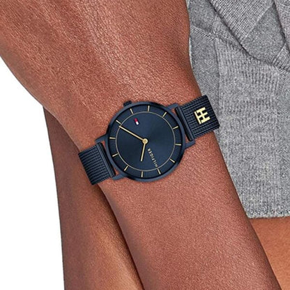 Tommy Hilfiger Quartz Analog Blue Dial Blue Stainless Steel Strap Watch For Women