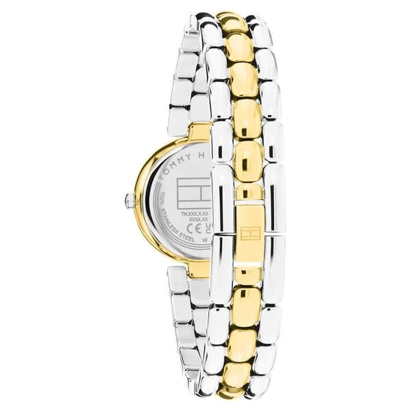 Tommy Hilfiger Quartz Analog Green Dial Two Toned Stainless Steel Strap Watch For Women