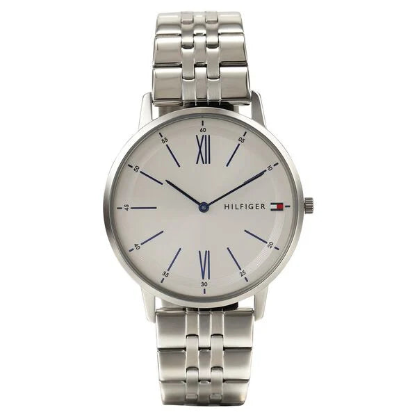 Tommy Hilfiger Quartz Analog White Dial Stainless Steel Strap Watch for Men ntth1791511