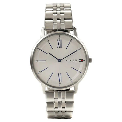 Tommy Hilfiger Quartz Analog White Dial Stainless Steel Strap Watch for Men ntth1791511
