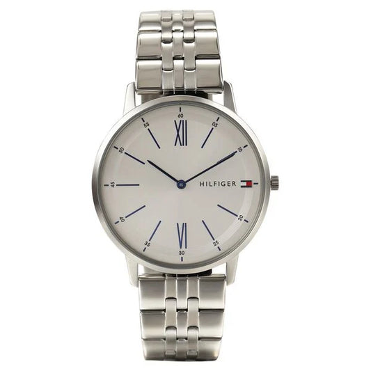 Tommy Hilfiger Quartz Analog White Dial Stainless Steel Strap Watch for Men ntth1791511