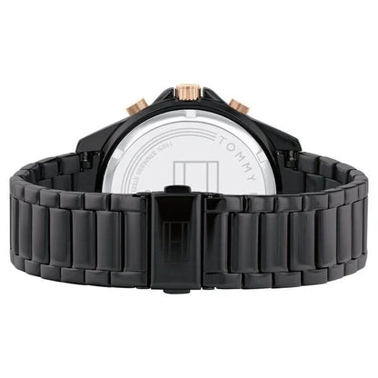 Tommy Hilfiger Quartz Multifunction Black Dial Stainless Steel Strap Watch for Men ntth1791858