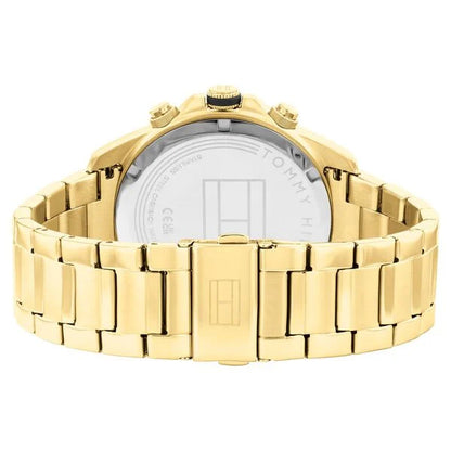 Tommy Hilfiger Gold Dial Golden Stainless Steel Strap Watch for Men ntth1792060
