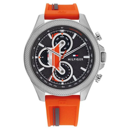 Tommy Hilfiger Quartz Multifunction Grey dial Silicone Strap Watch for Men ntth1792084