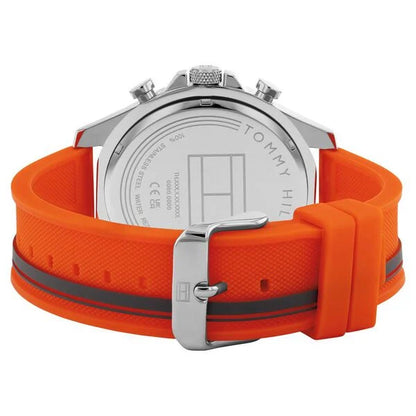 Tommy Hilfiger Quartz Multifunction Grey dial Silicone Strap Watch for Men ntth1792084