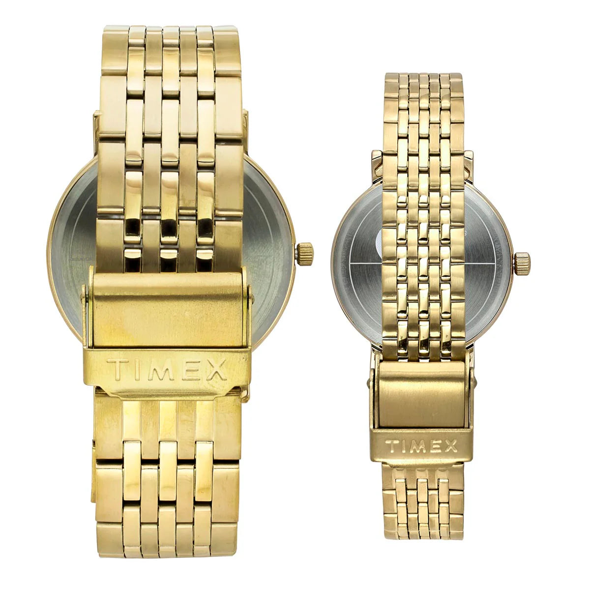 Timex Fashion Couple Quartz Green Dial Analog Stainless Steel Watch TW00PR327