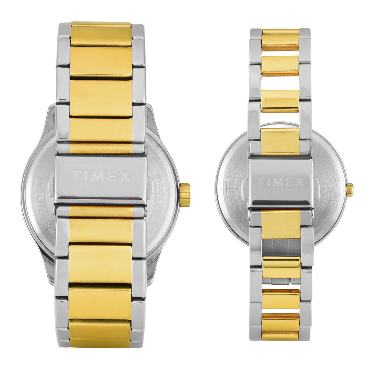 TIMEX Tan Round Dial Analog Pair's Watch - TW00PR341