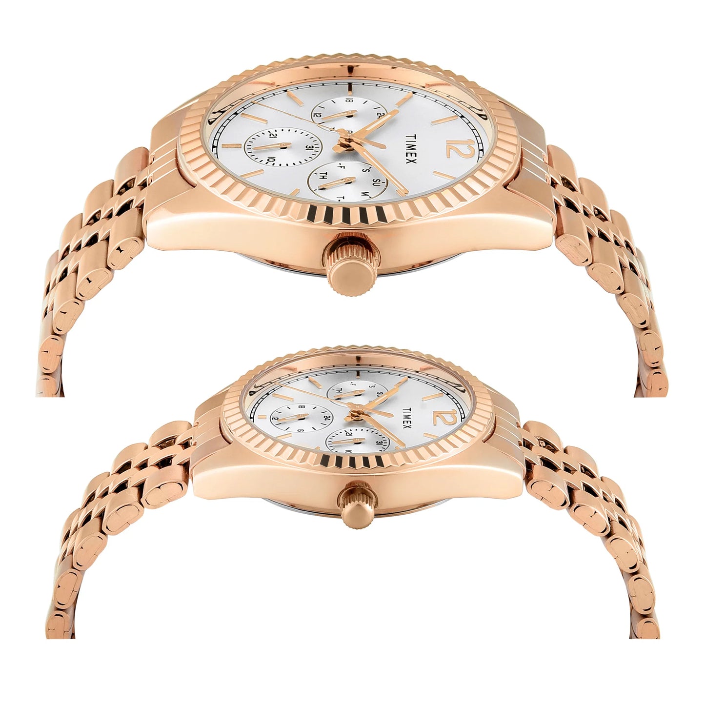 Trendline Couple Quartz Silver Dial Multi-Function Stainless Steel Watch TW00PR346