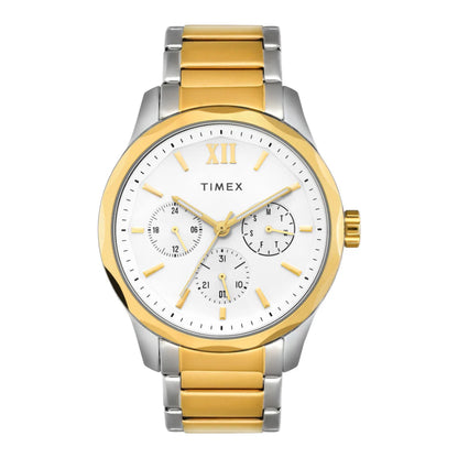 TIMEX Signio Round 44mm White Dial Analog Watch  - For Men TW0TG7624