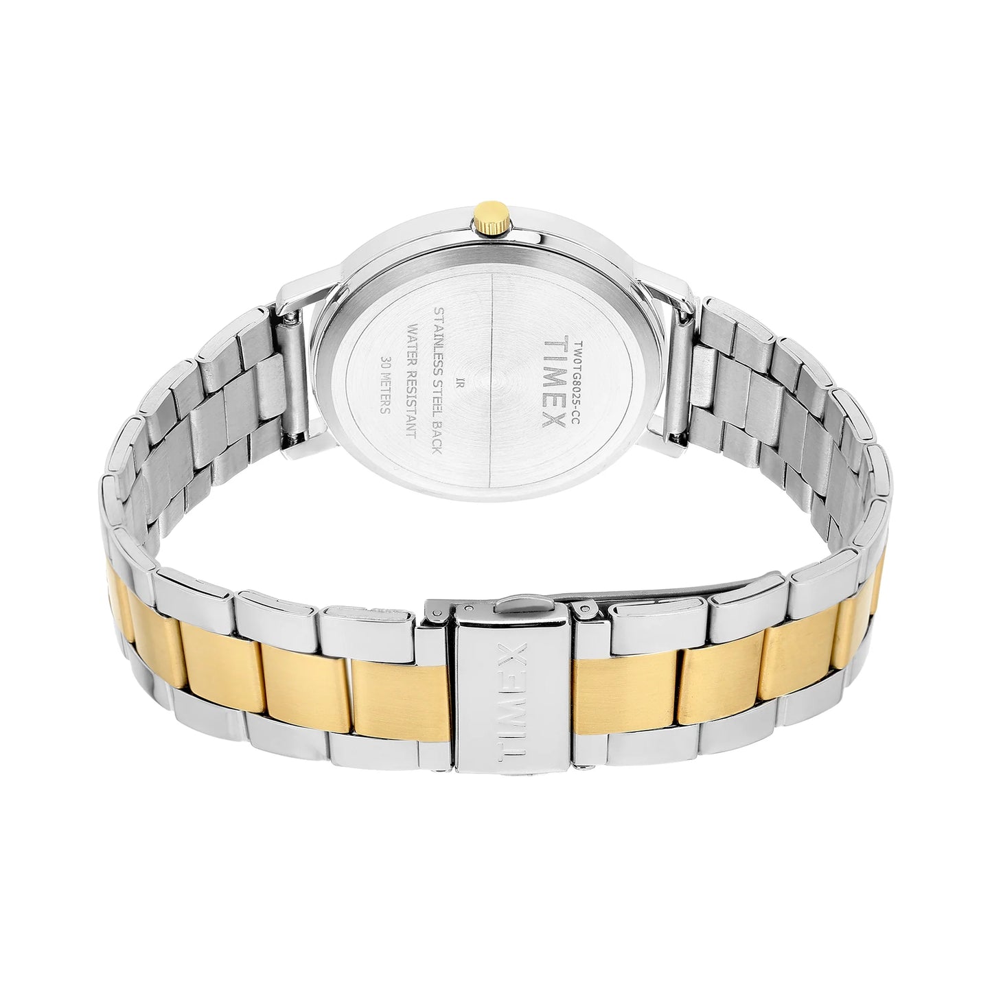TIMEX Men Champagne Round Dial Analog Watch - TW0TG8025