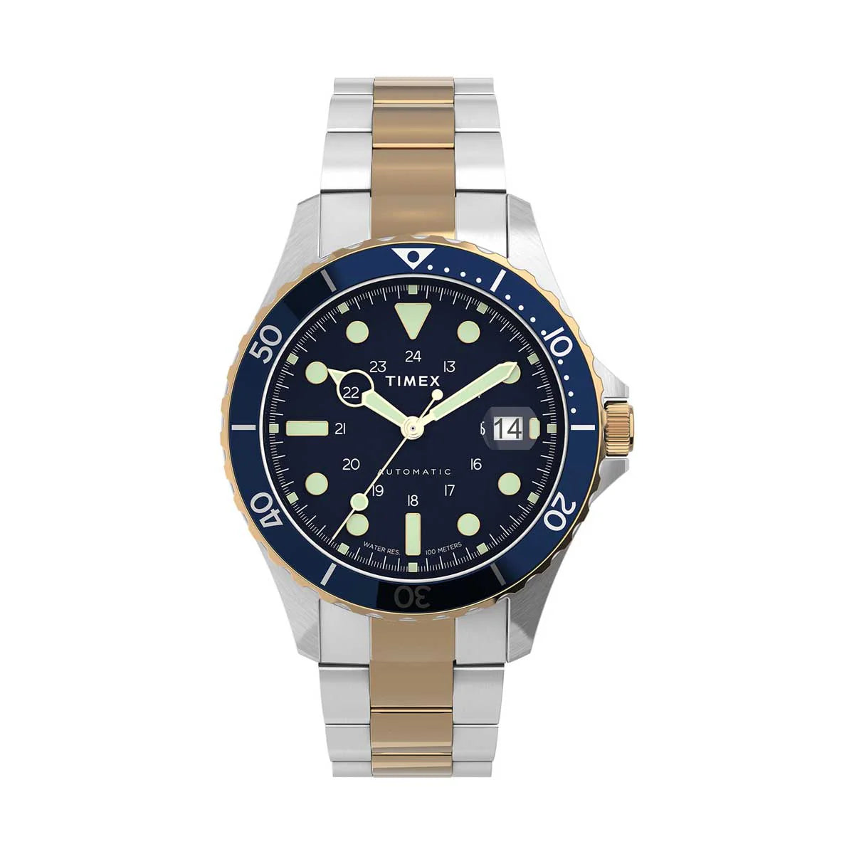 TIMEX Navi XL Automatic 41mm Stainless Steel Bracelet Watch - TW2U83500UJ