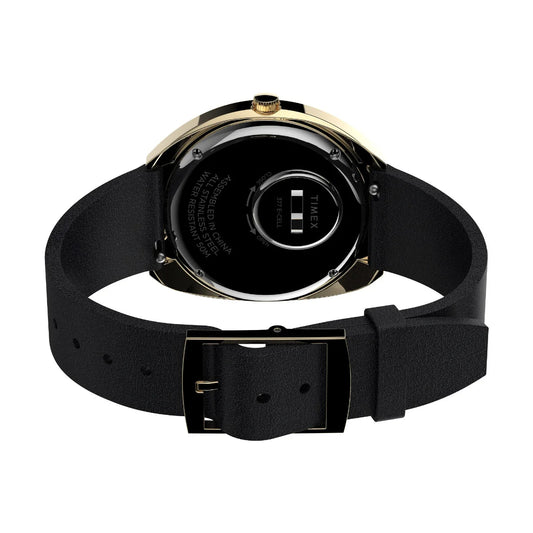 Q Timex 1972 Reissue 43x39mm Leather Strap Watch - TW2V25400U9