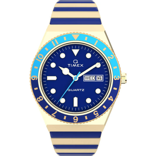 Timex Q Malibu 36mm Stainless Steel Expansion Band Watch - TW2V38500UJ