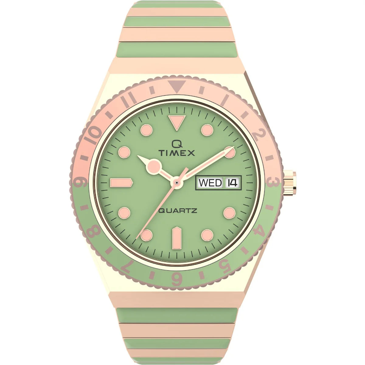 Timex Q Malibu 36mm Stainless Steel Expansion Band Watch - TW2V38700UJ