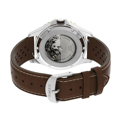 TIMEX Navi XL Automatic 41mm Leather Strap Watch - TW2V41500U9