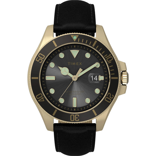 TIMEX Harborside Coast 43mm Leather Strap Watch - TW2V42200UJ