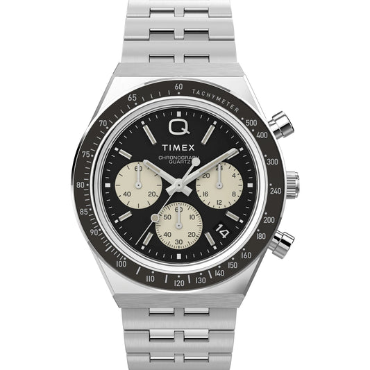 Timex Q Men Black Round Dial Analog Watch - TW2V42600UJ
