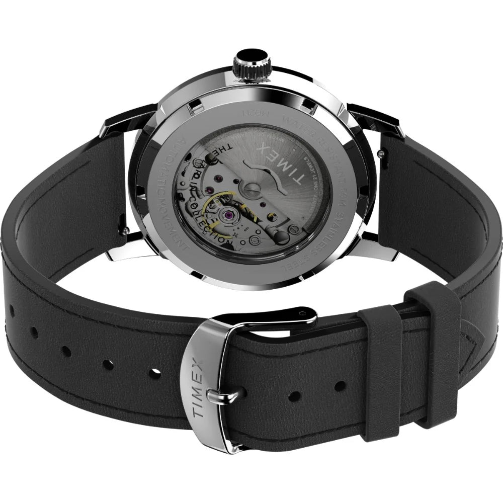 Timex Marlin Automatic 40mm Leather Strap Watch TW2V44600U9
