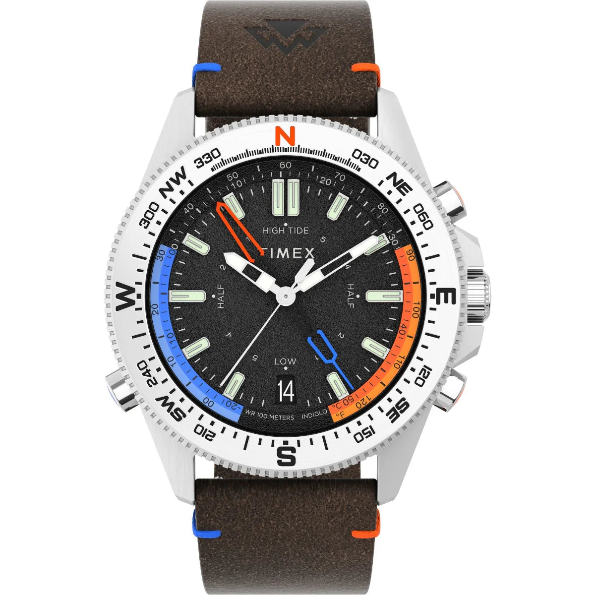 TIMEX Expedition North Tide-Temp-Compass 43mm Eco-Friendly Leather Strap Watch- TW2V64400X6