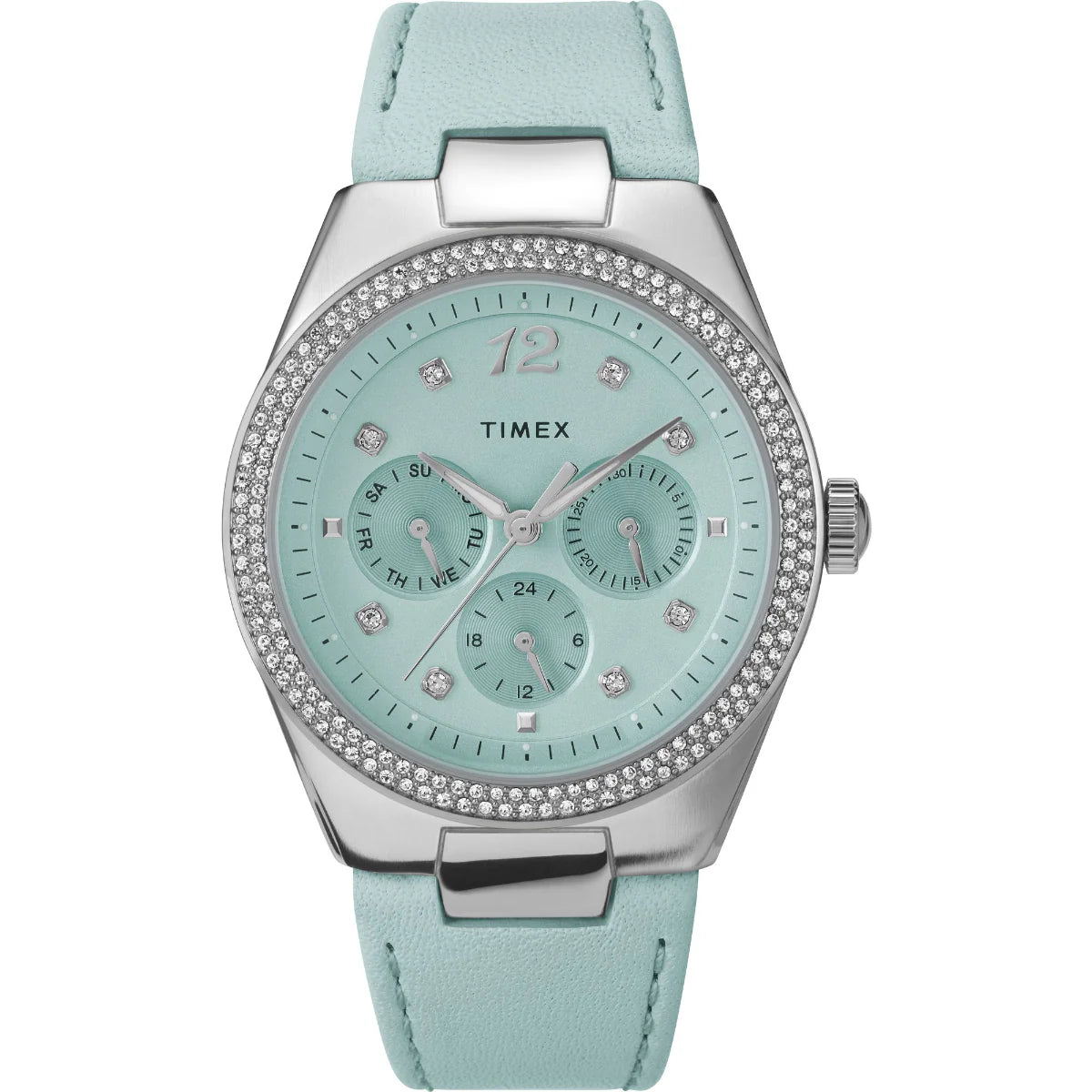 TIMEX Simone Multifunction 38mm Leather Strap Watch - TW2V80400UJ