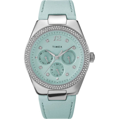 TIMEX Simone Multifunction 38mm Leather Strap Watch - TW2V80400UJ