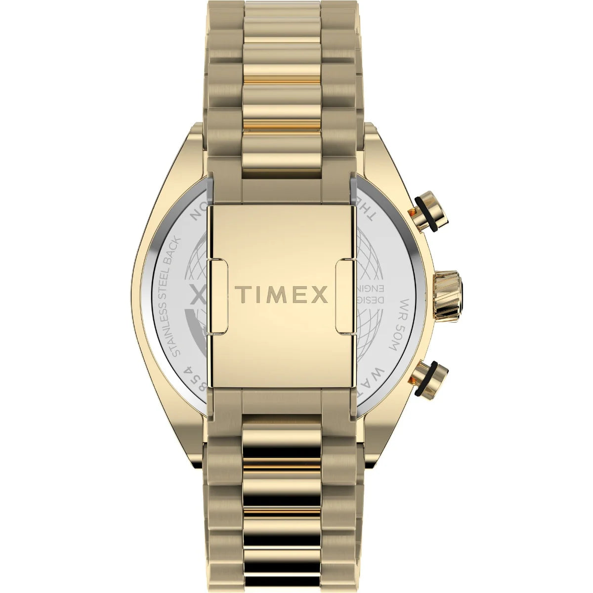 Timex Legacy Tonneau Chronograph 42mm Stainless Steel Bracelet Watch - TW2W22100UJ