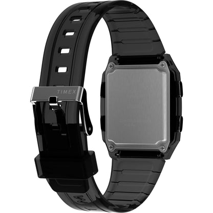 Timex Q Grey Rectangle Dial Digital Unisex Watch - TW2W45000UJ