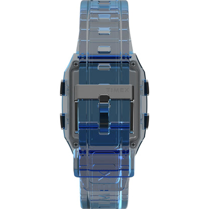 Timex Q Grey Rectangle Dial Digital Unisex Watch - TW2W45100UJ