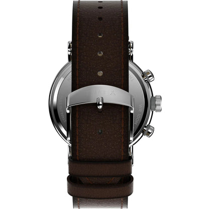 TIMEX Waterbury Standard 43mm Leather Strap Watch - TW2W47300UJ