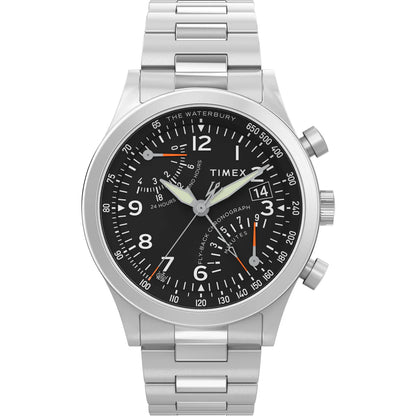 Timex Waterbury Traditional Fly Back Chronograph 43mm Stainless Steel Bracelet Watch - TW2W47800UJ