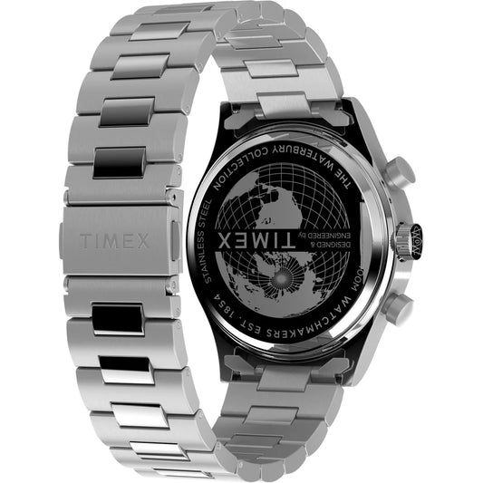 Timex Waterbury Traditional Fly Back Chronograph 43mm Stainless Steel Bracelet Watch - TW2W47800UJ