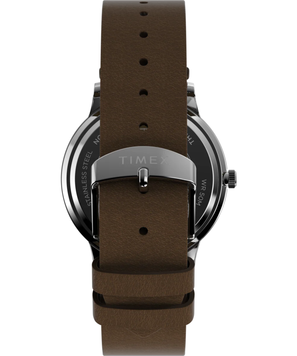 TIMEX Waterbury Classic 40mm Leather Strap Watch - TW2W50600UJ