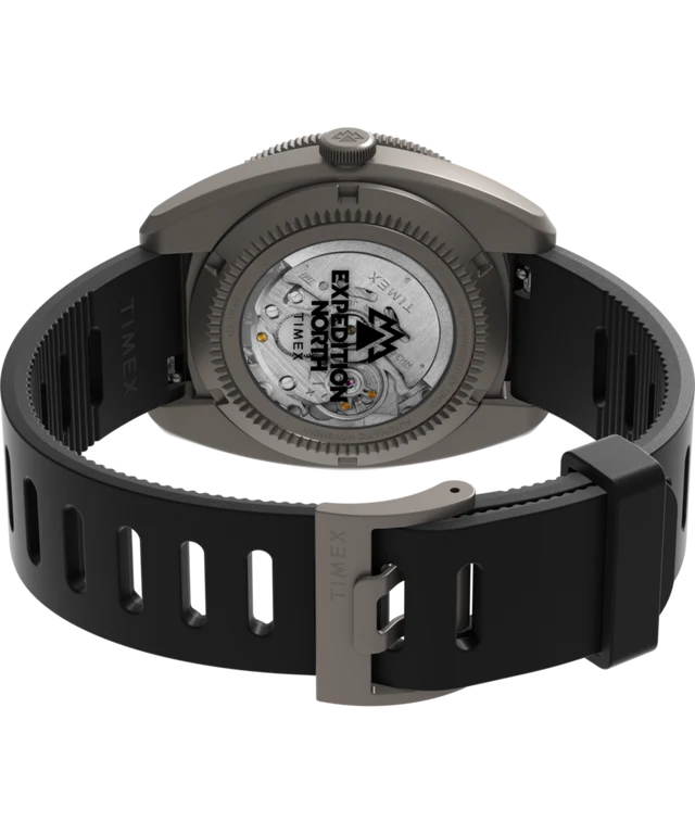 Expedition® Pioneer Titanium Automatic GMT 41mm Silicone Strap Watch TW2W53000