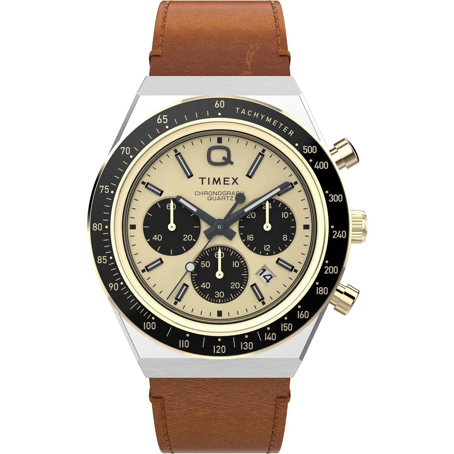 TIMEX Men Gold-Tone Round Dial Analog Watch - TW2W64400UJ