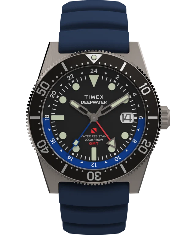 Deepwater Reef 200 GMT 41mm Synthetic Rubber Strap Watch TW2W75100