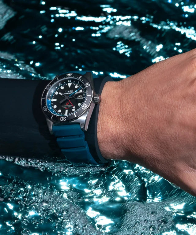 Deepwater Reef 200 GMT 41mm Synthetic Rubber Strap Watch TW2W75100