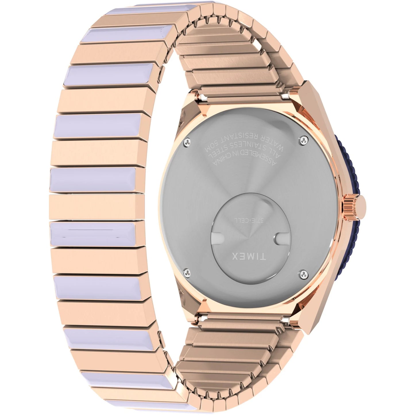 Timex Q Purple Round Dial Analog Women's Watch - TW2W87700UJ