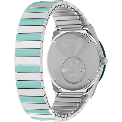 Timex Q Blue Round Dial Analog Women's Watch - TW2W87800UJ