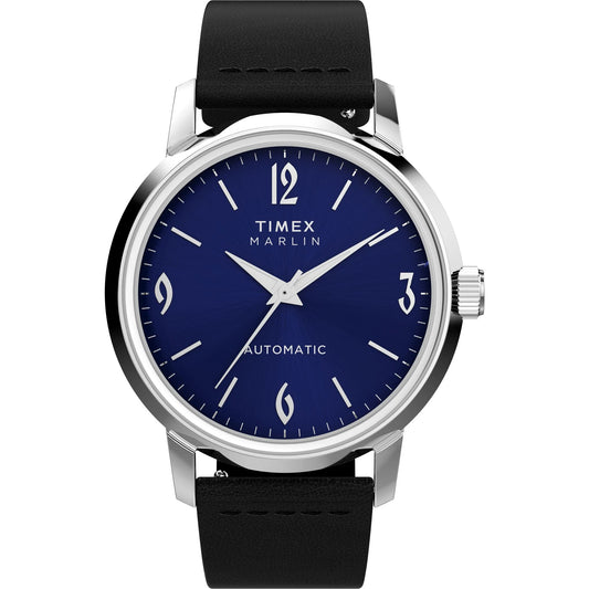 TIMEX Marlin Blue Round Dial Mechanical Automatic Men's Watch - TW2W93100UJ