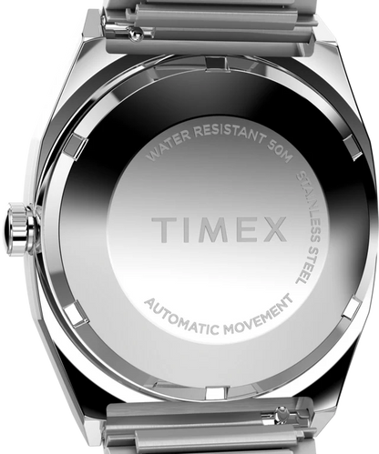 Timex® Automatic 1983 E Line 34mm Stainless Steel Expansion Band Watch TW2Y07400