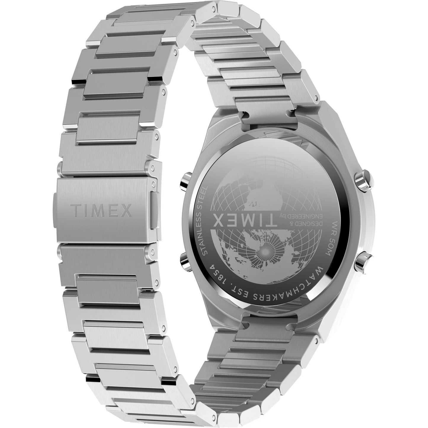 Q Timex Grey Round Dial Digital Men's Watch - TW2Y09800UJ