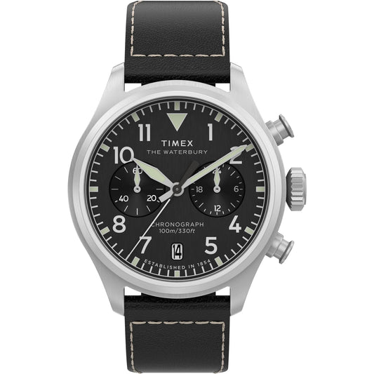 TIMEX Waterbury Traditional Black Round Dial Analog Men's Watch - TW2Y19000UJ
