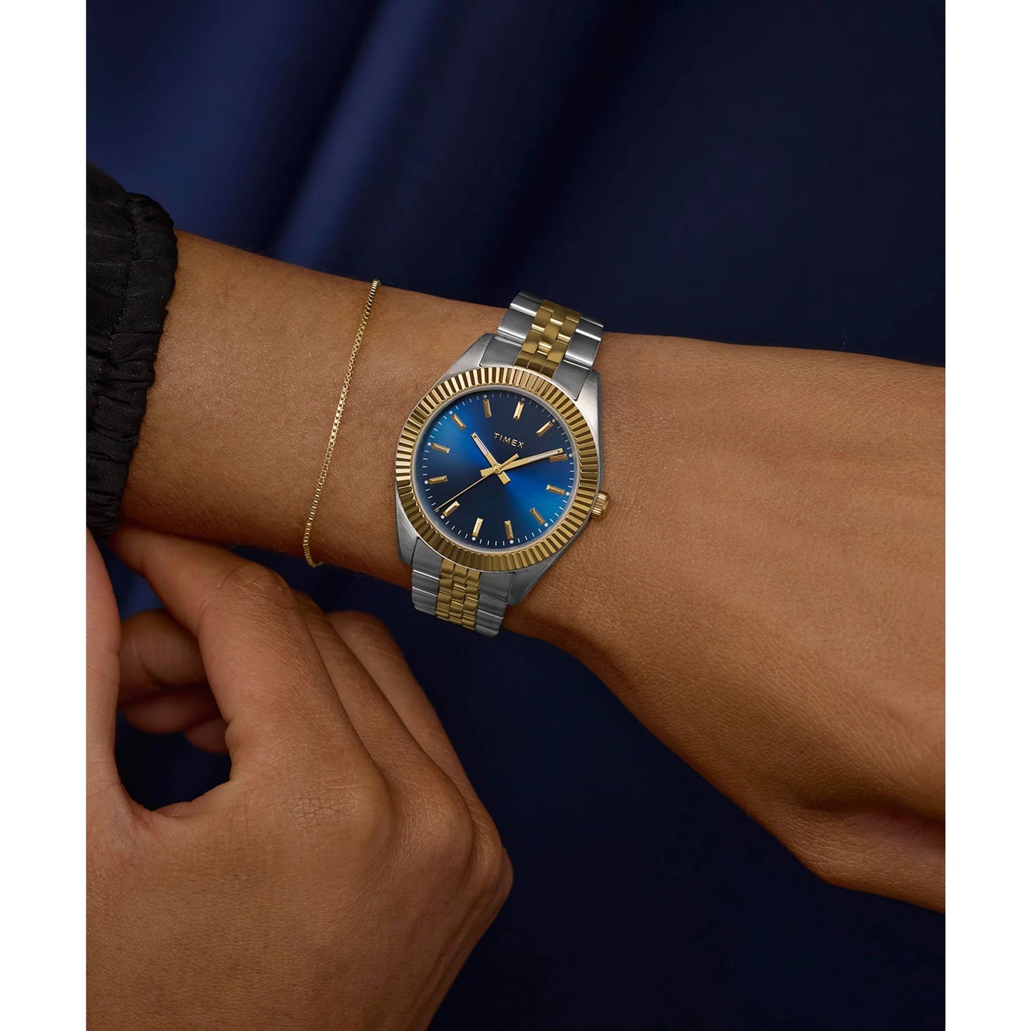 TIMEX Trend Legacy Blue Round Dial Analog Women's Watch - TW2Y20200IK