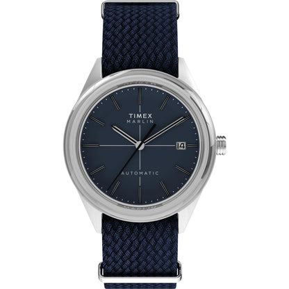 TIMEX Marlin Jet Blue Round Dial Mechanical Automatic Men's Watch - TW2Y24500UJ