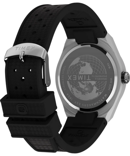 Q Timex Continental GMT 39mm Synthetic Rubber Watch TW2Y24900